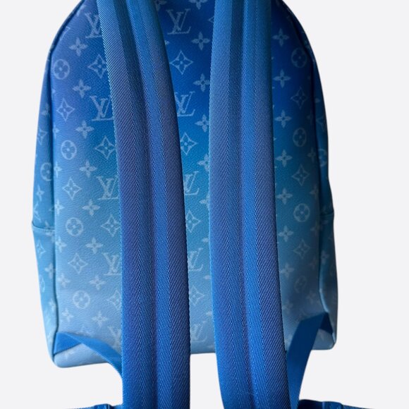Louis Vuitton Blue & White Cloud Monogram Backpack - Picture 3 of 6